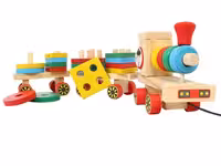 قطار چوبی مونته سوری طرح اشکال هندسی