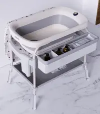 وان پایه دار با شیر تخلیه baby changing table برند تون بون tunbon 6012