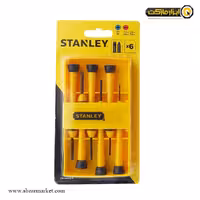 ست پیچ گوشتی ساعتی استنلی 6 عددی مدل STHT66052-8
