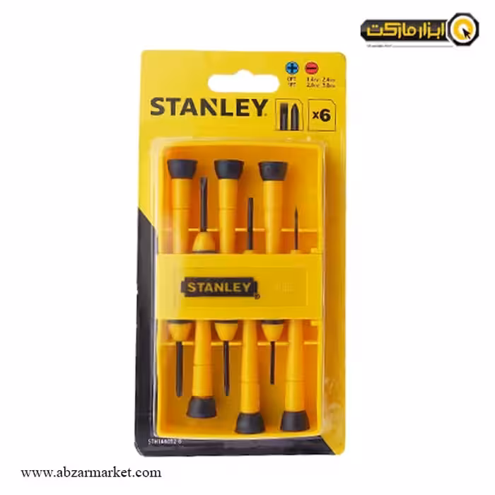 ست پیچ گوشتی ساعتی استنلی 6 عددی مدل STHT66052-8