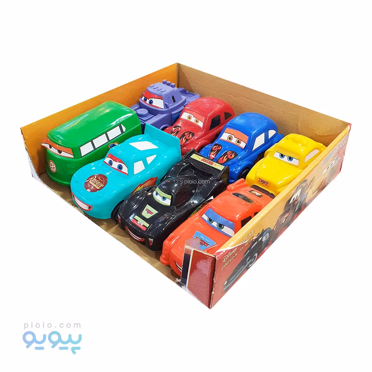 ماشین پلاستیکی انیمیشن ماشین ها 8عددی