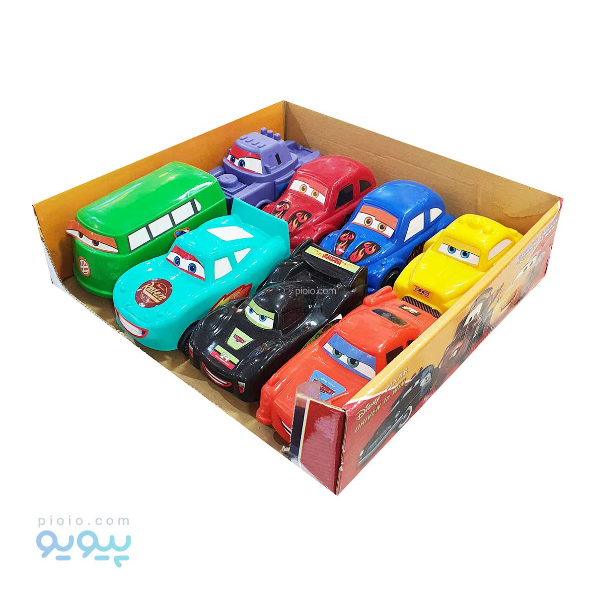 ماشین پلاستیکی انیمیشن ماشین ها 8عددی