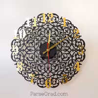 ساعت دیواری طرح بوستان 55در55 سانت ام دی اف 6 میلی متر 