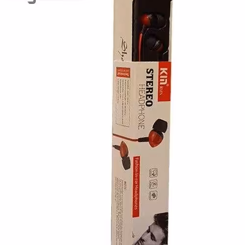 هندزفری stereoمدل k39 رنگ مشکی طول130 cm