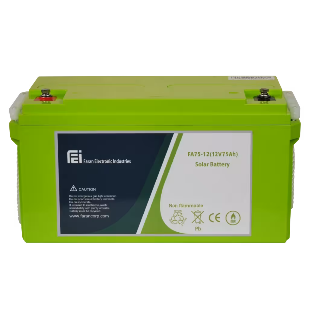 باتری 12 ولت 75 آمپر فاران - فروشگاه اینترنتی طیف سنتر