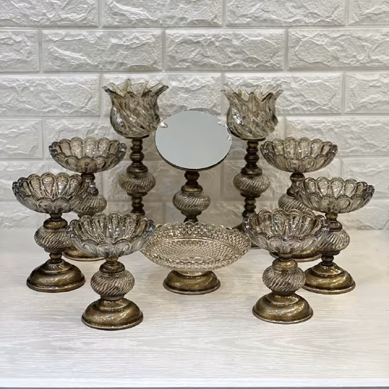 ظروف هفت سین 10 پارچه آنتیک کد 3555