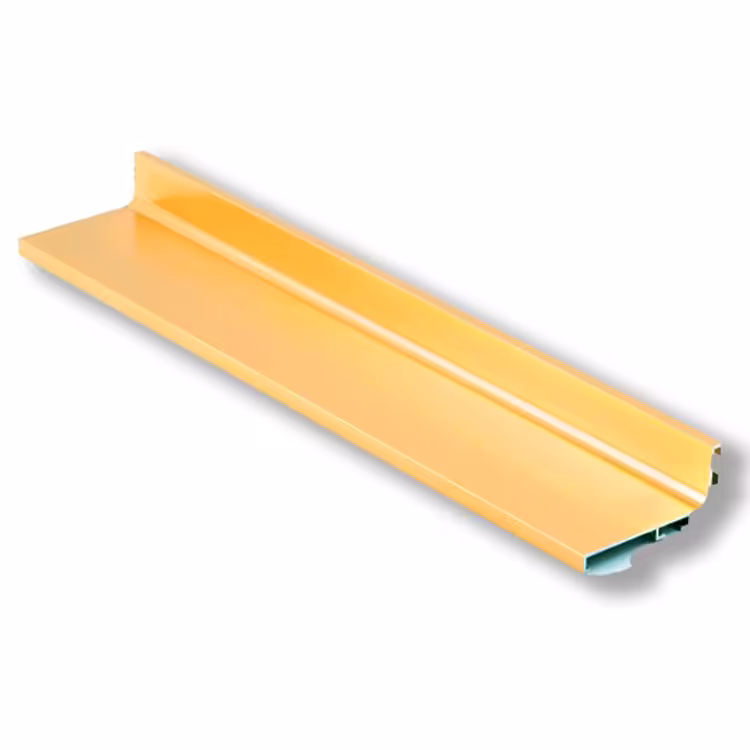 دستگیره پروفیل آلومینیوم شاخه ای  رنگ طلائی مدل ال 3متری کاپران 