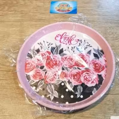 سینی فانتزی گرد گلدار