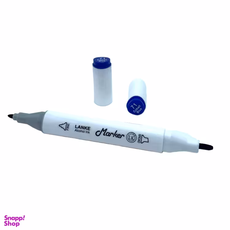 ماژیک راندو دو سر لانک رنگ Cobalt Blue کد 71