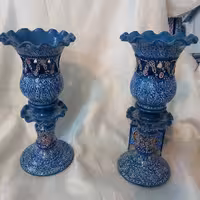 شعمدان های سفالی نگارگری شده_ارتفاع 25 سانت بدون آیینه