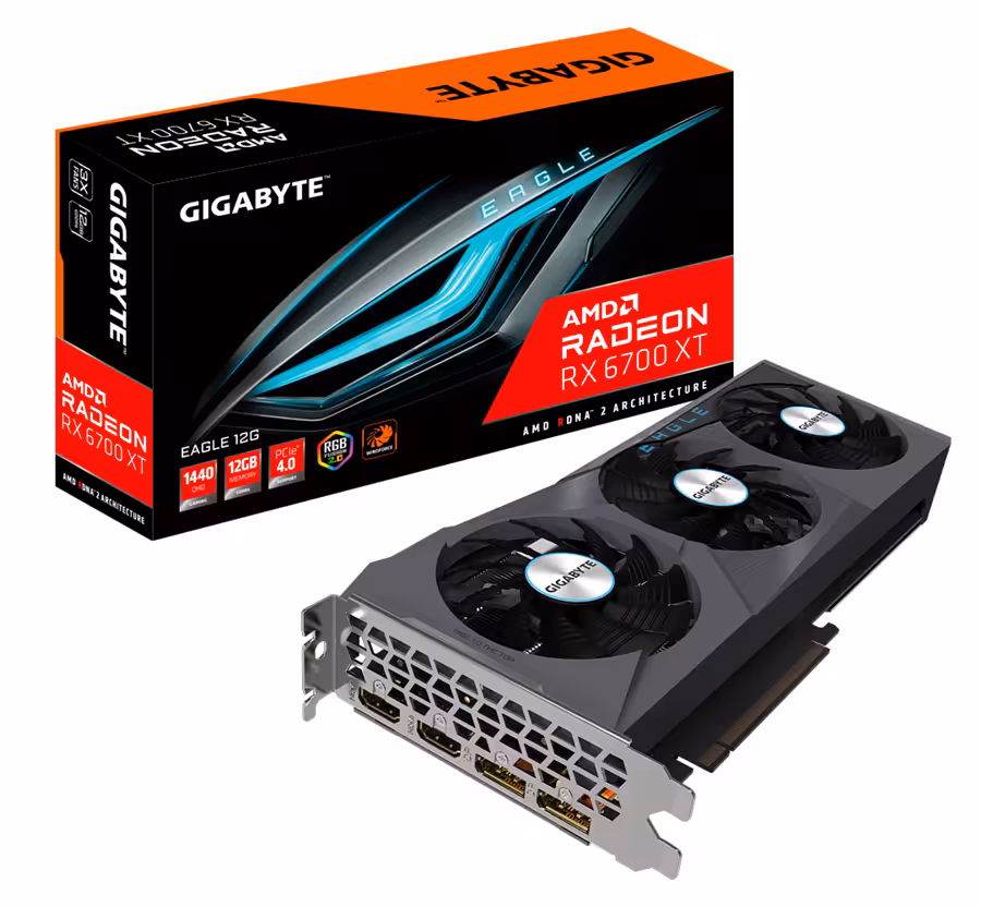 کارت گرافیک  گیگابایت مدل Radeon RX 6700 XT EAGLE 12G حافظه 12 گیگابایت