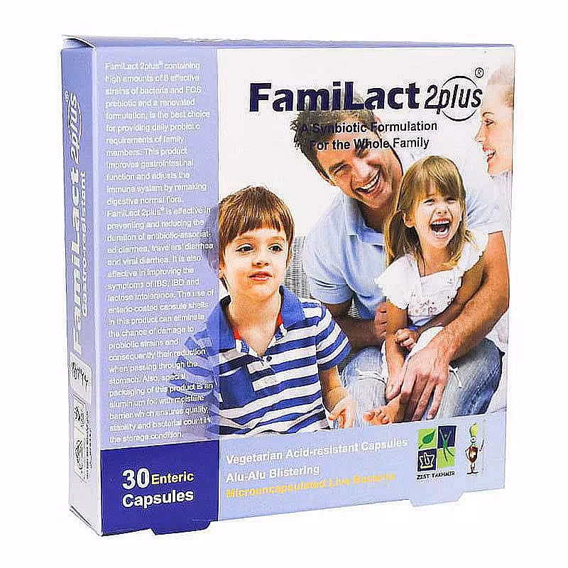 قیمت خرید اینترنتی کپسول فمی لاکت توپلاس زیست تخمیر 30 عدد | Zist Takhmir Familact 2plus Capsules 30 Caps داروخانه آنلاین فارموکسین پروبیوتیک باکتری مفید فمی لاکت