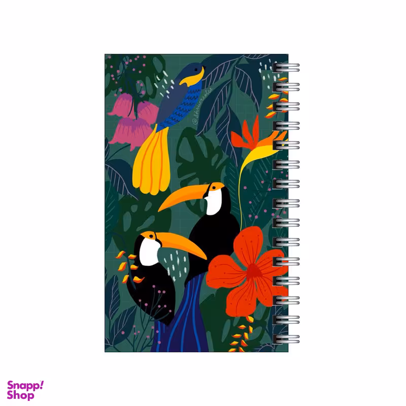 دفتر یادداشت 60 برگ To Do List طرح گل ها و پرندگان کد 4499385