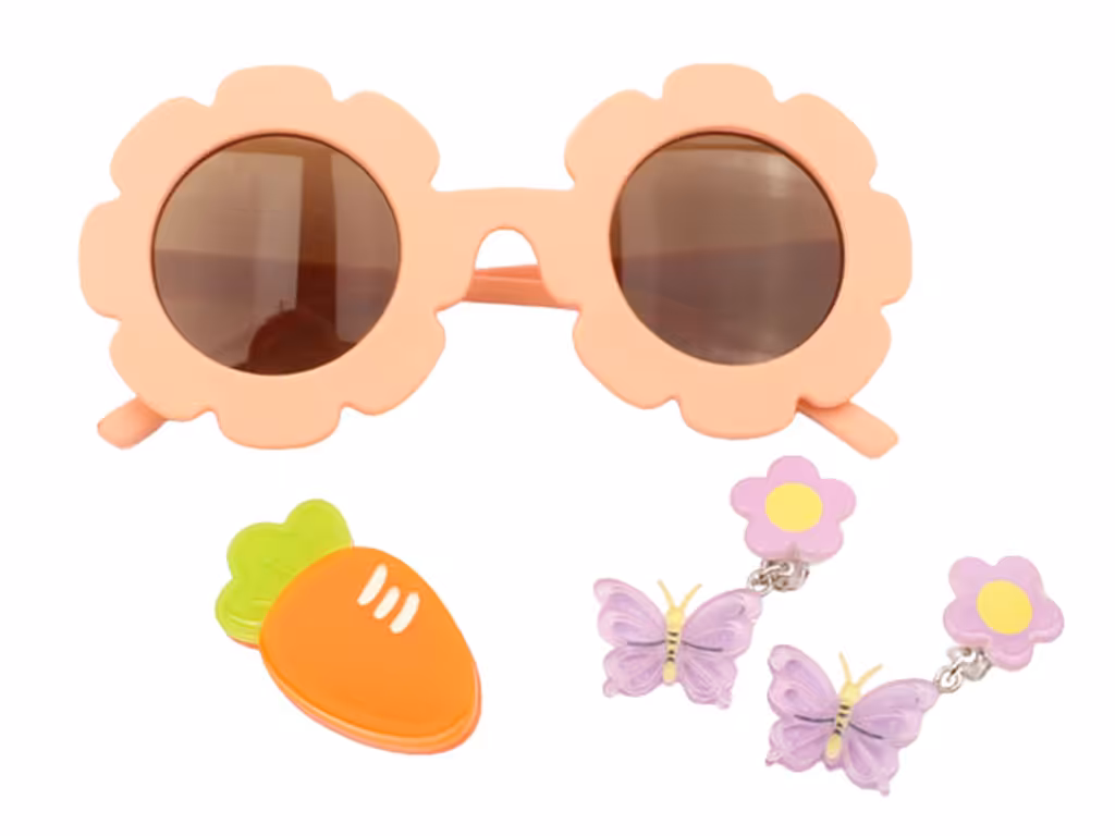 ست عینک آفتابی و گلسر