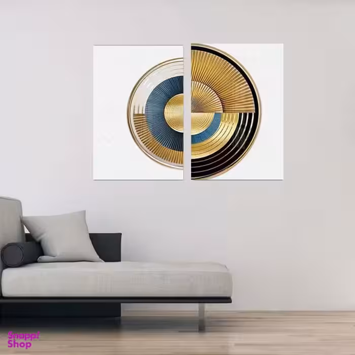 تابلو شاسی بکلیت طرح مدرن نیم دایره مدل SH-1848 مجموعه 2 عددی