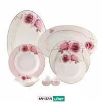 سرویس چینی زرین 28پارچه رزفلاور سری ایتالیا