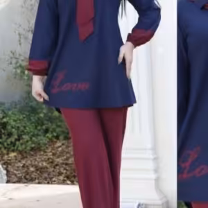 ست تونیک شلوار کراواتی