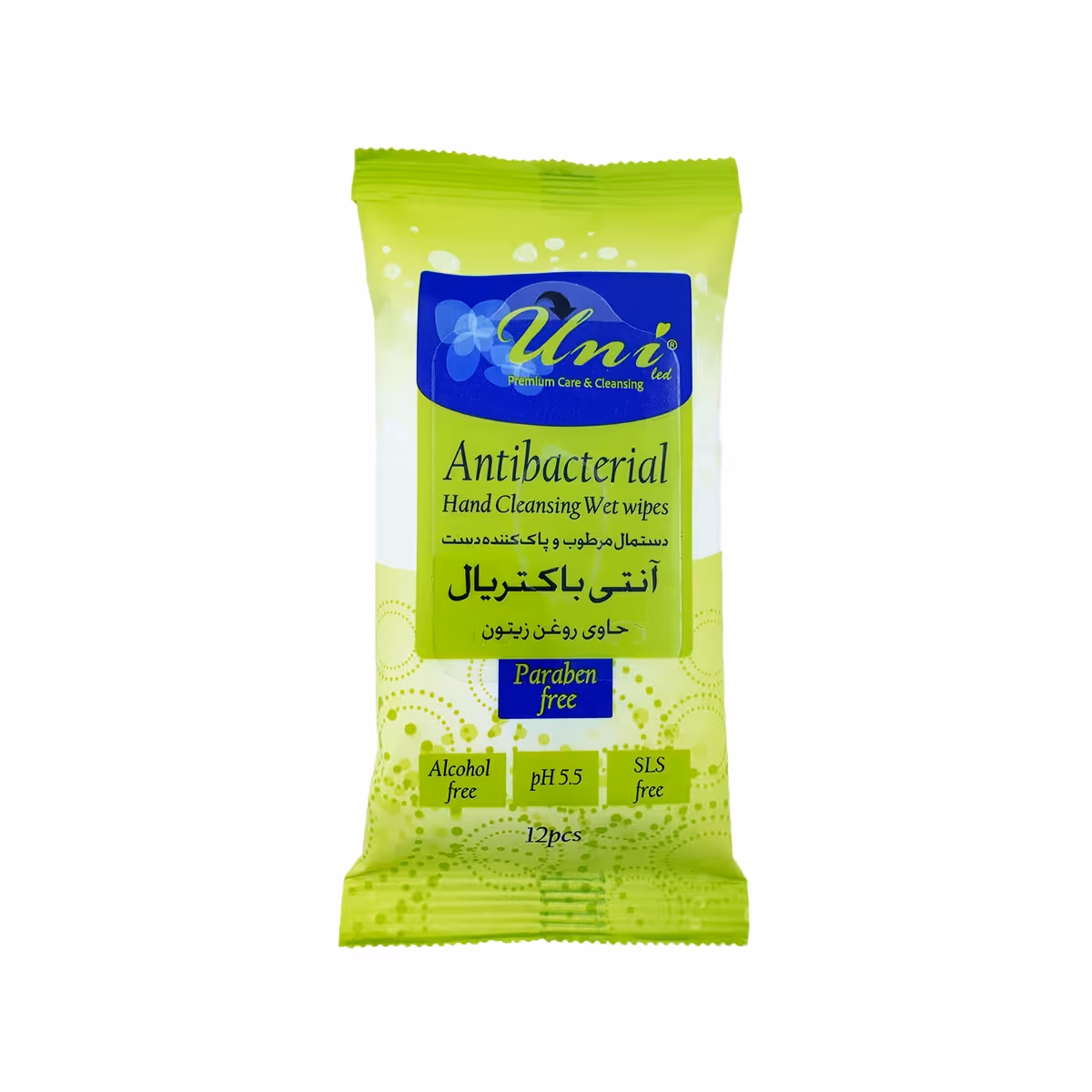 دستمال مرطوب آنتی باکتریال یونی لد