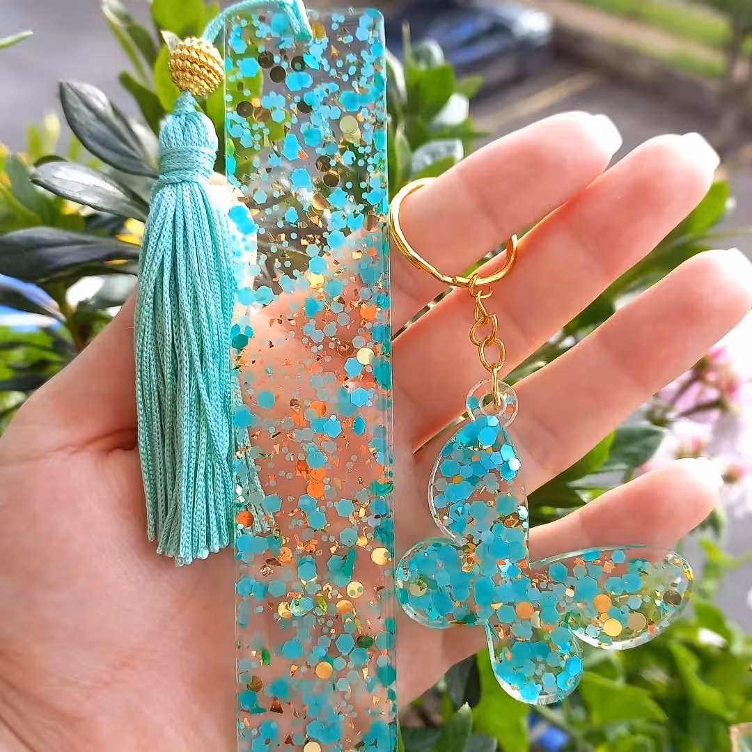 ست بوک مارک و جاکلیدی رزین 