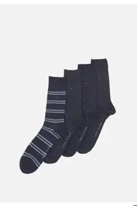 جوراب چند رنگ مردانه های نر 4 003 Tommy Hilfiger