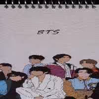 دفتر یادداشت BTS (کد b4)،(سیمی)