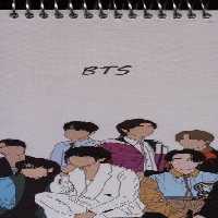 دفتر یادداشت BTS (کد b4)،(سیمی)