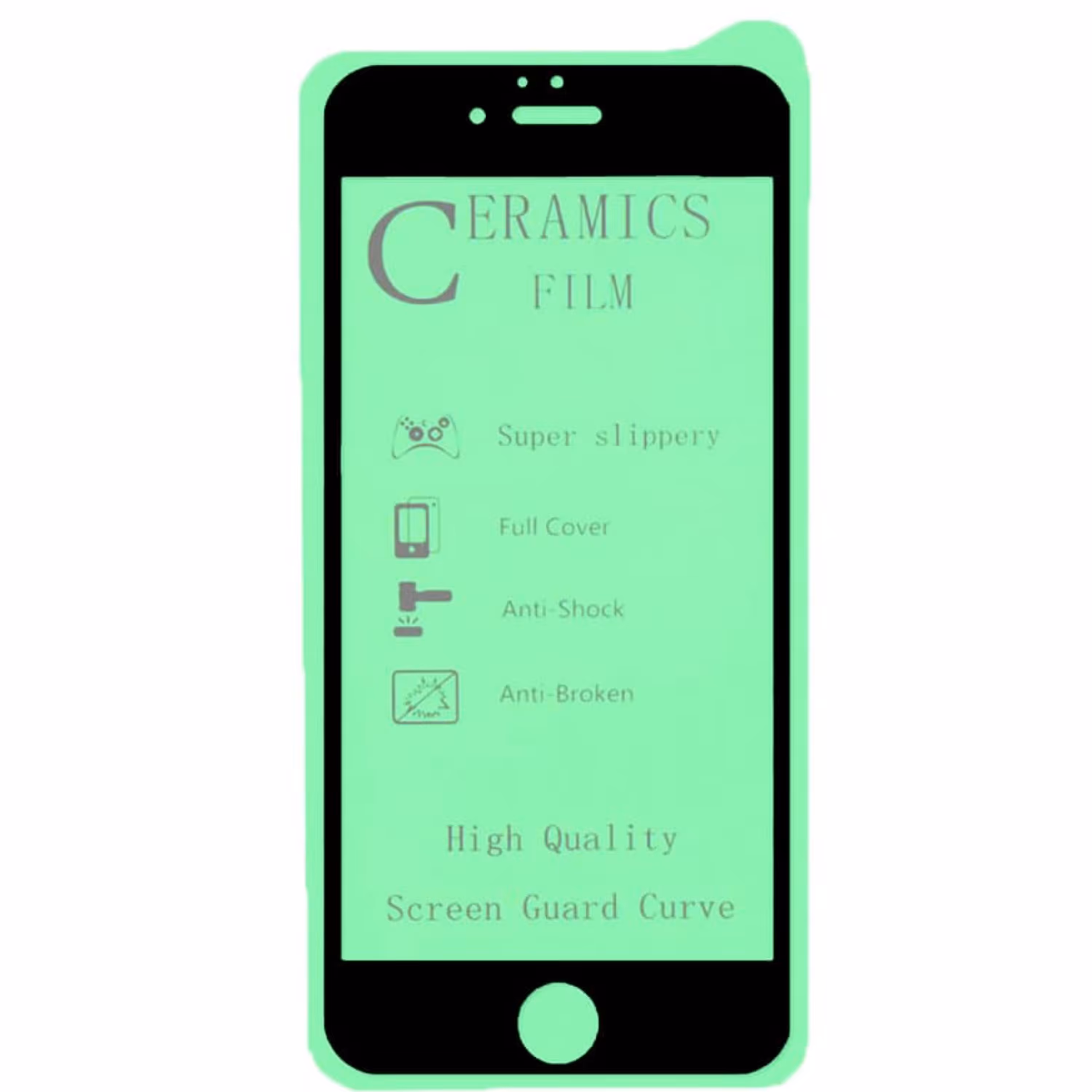 گلس فول سرامیکی آیفون 7plus 8plus