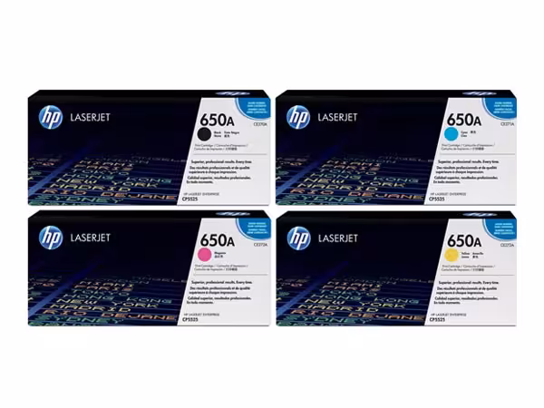 ست کارتریج رنگی اچ پی چهار رنگ 650A