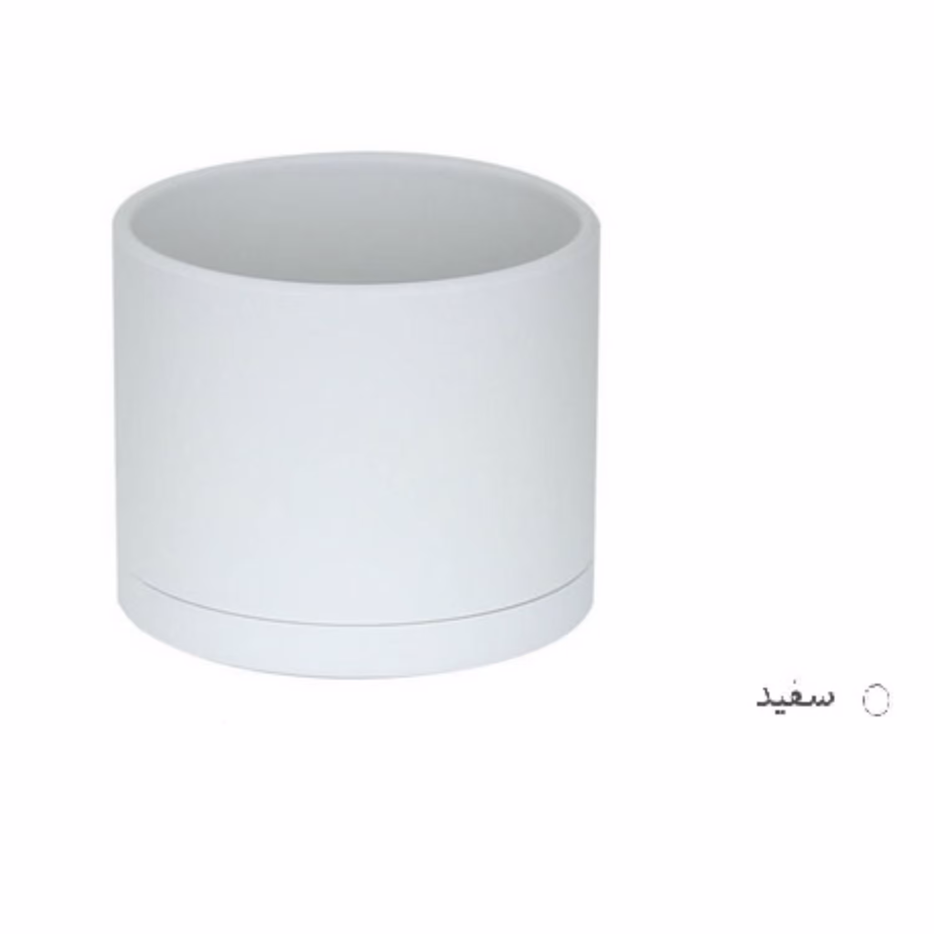 گلدان پلیمری 103 استوانه ای مهرنی سایز 25 رنگ طوسی