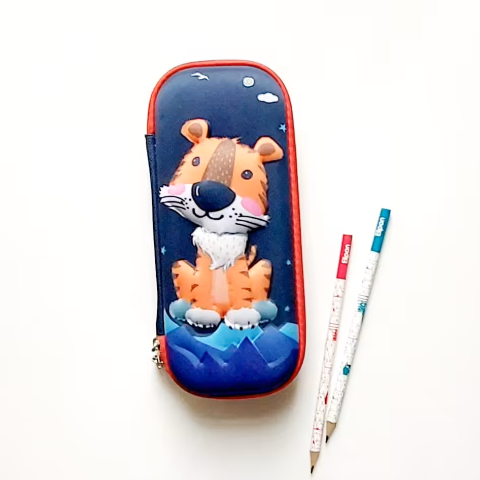 جامدادی کتابی برجسته طرح ببر