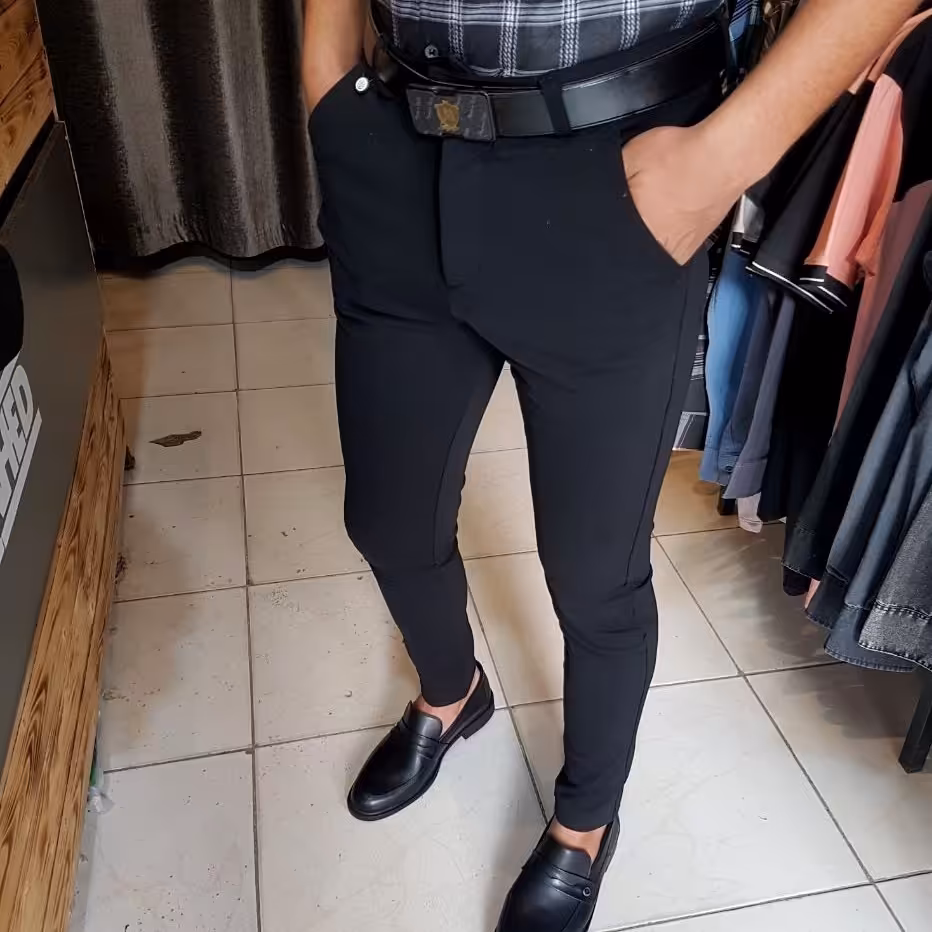 شلوار  پارچه ای دو بر کش zara