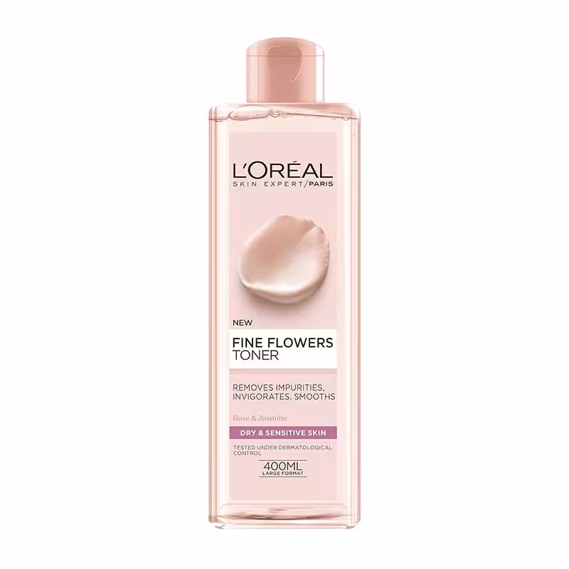 خرید + قیمت | تونر پوست خشک اورآل مدل Fine Flowers حجم 400 میل