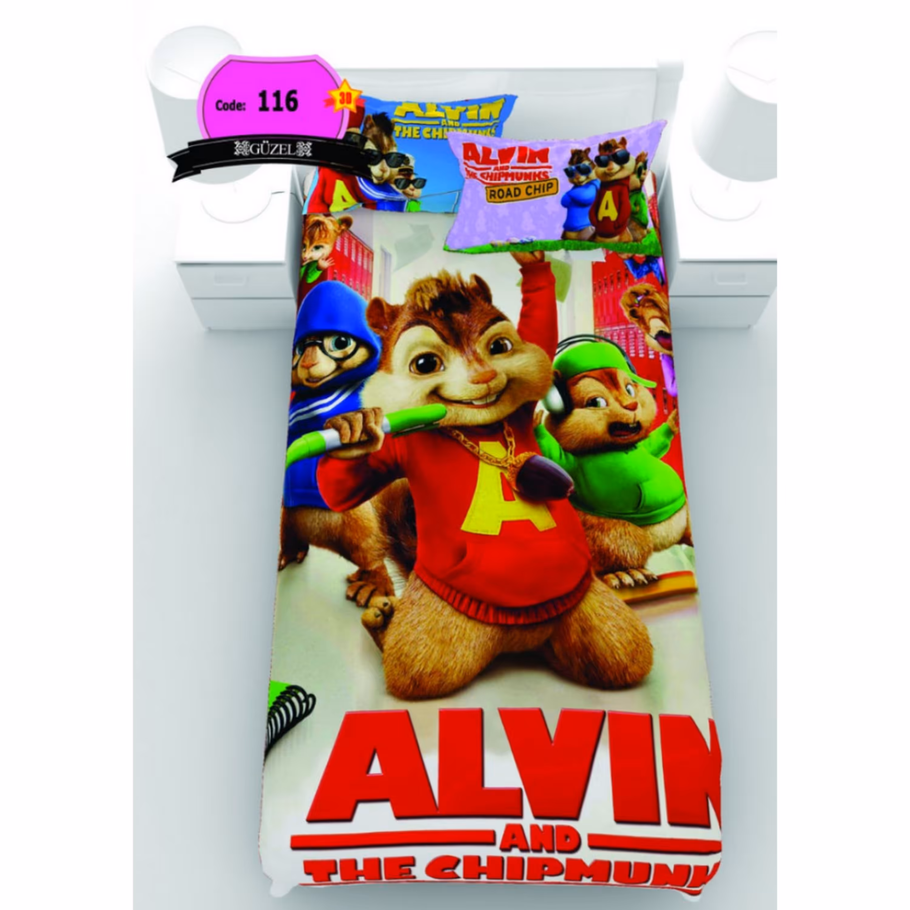 روتختی تک نفره سه بعدی برند گوزل -5 تکه -کد116