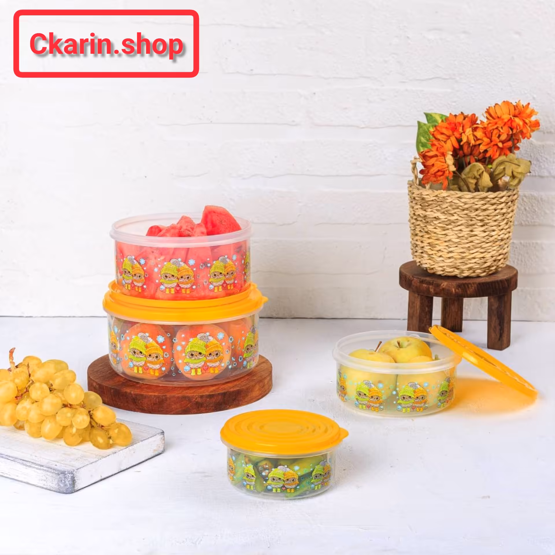 سرویس فریزری 8 پارچه گرد فانتزی

