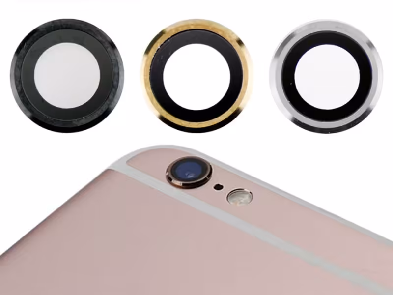 شیشه لنز دوربین گوشی آیفون با فریم فلزی iPhone 6 Plus/6S Plus Camera Lens