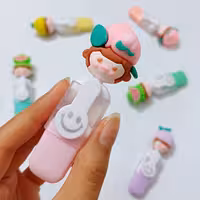 هایلایتر فانتزی میوه ای هلو کد 2 وارداتی رنگ پاستلی