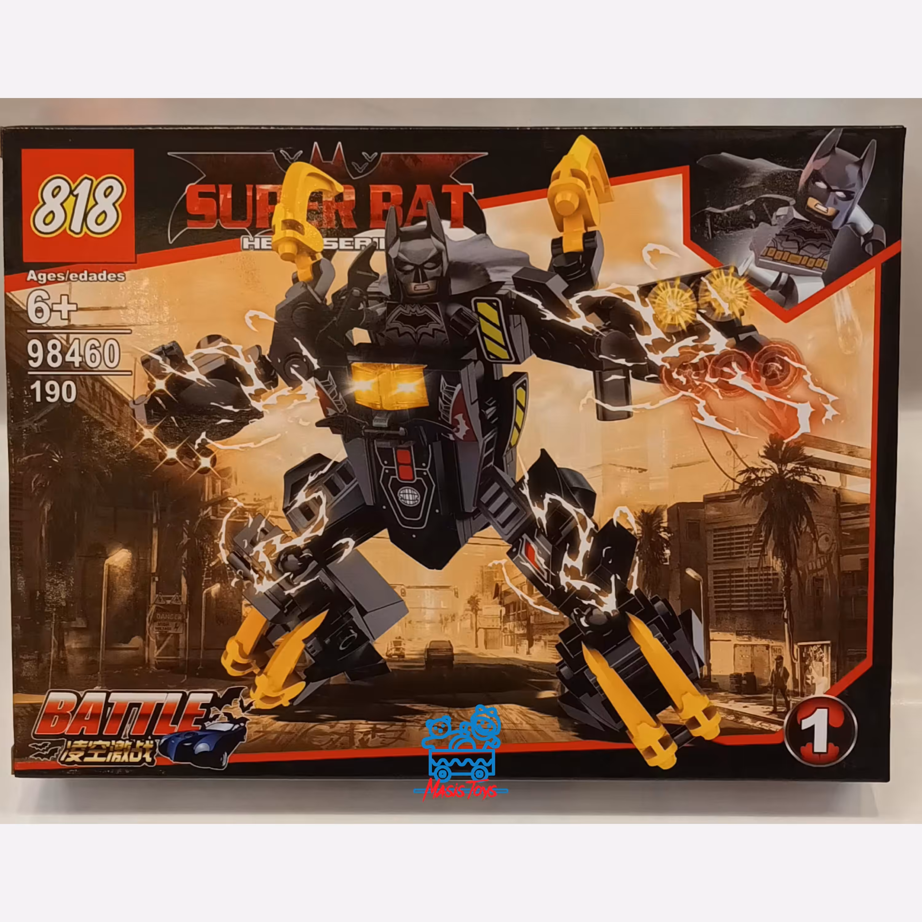 لگو ربات بتمن جنس خوب وارداتی یسرگرمی جذاب وفکری برای گروه سنی 6سال به بالا