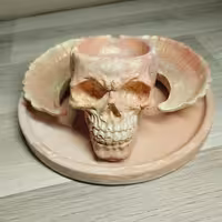 ست سنگ مصنوعی 4 تکه بال و اسکلت زرد قرمز