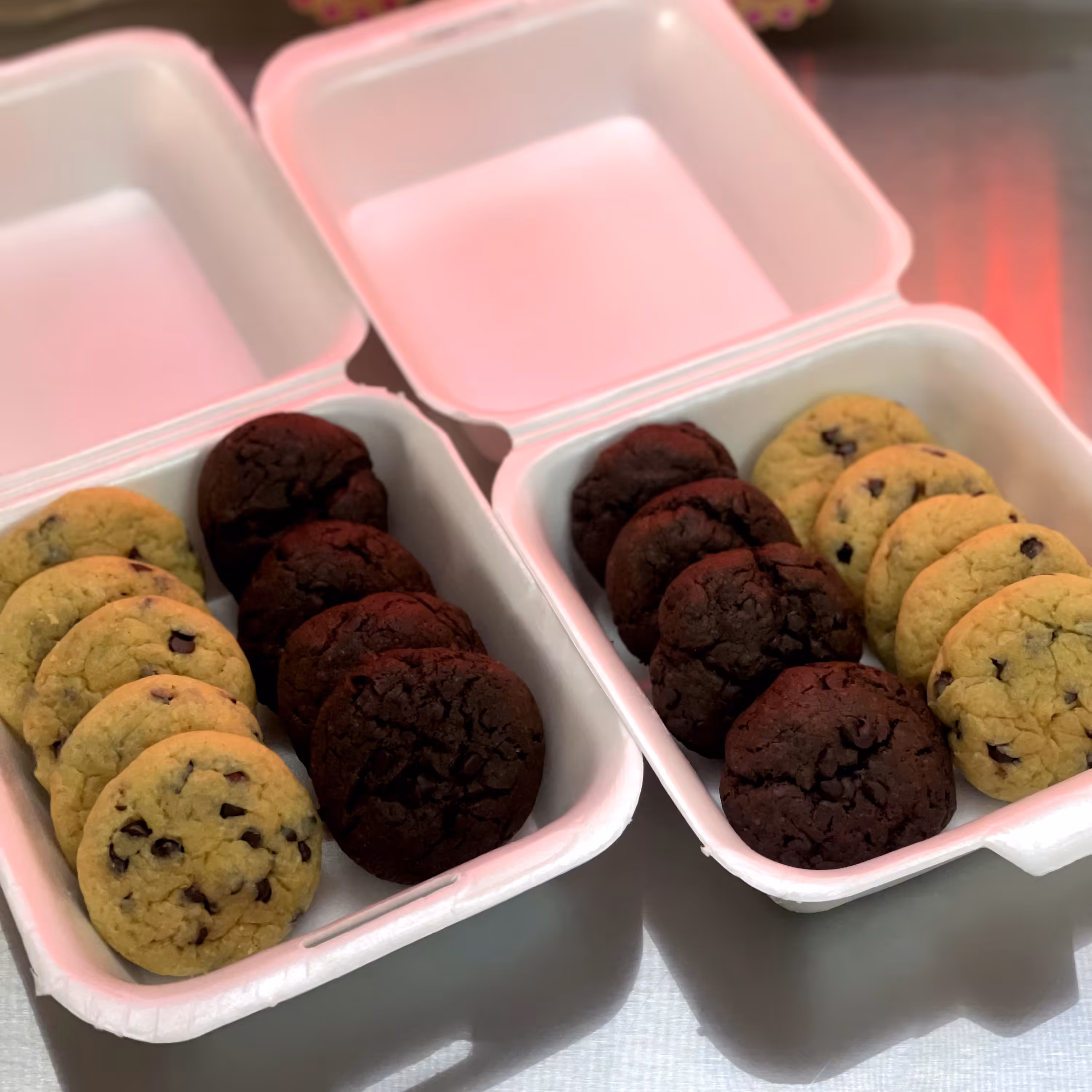 کوکی شکلاتی و وانیلی