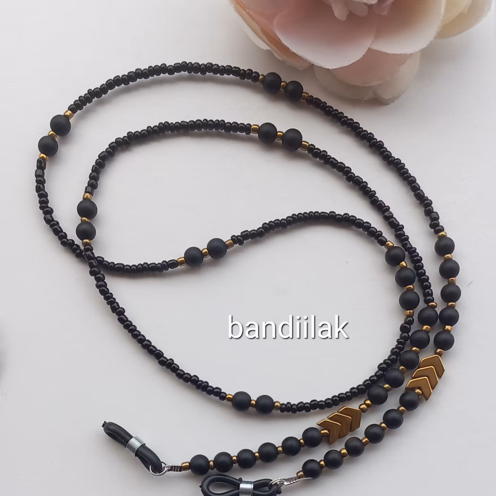 بند عینک اونیکس مشکی و حدید