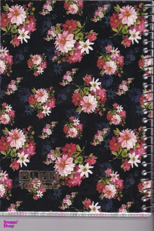 یادداشت 100 برگ 17×12 سیمی طلقی جایزه طرح گل کد 7344