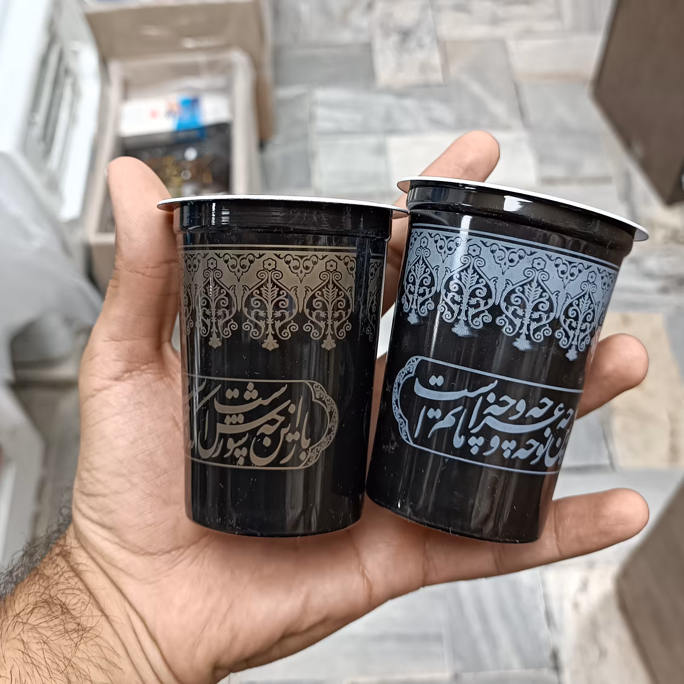 لیوان یکبارمصرف طرح مخصوص محرم کارتن 2450 عددی