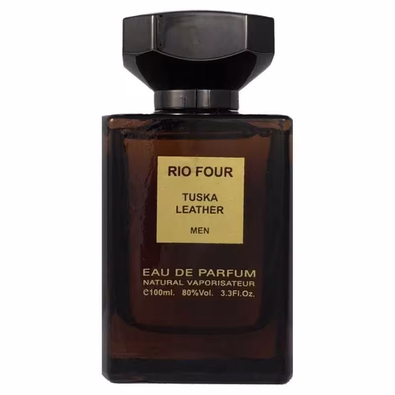 ادو پرفیوم مردانه ریو کالکشن مدل ریو فور توسکا لدر (Rio Four Tuska Leather) 