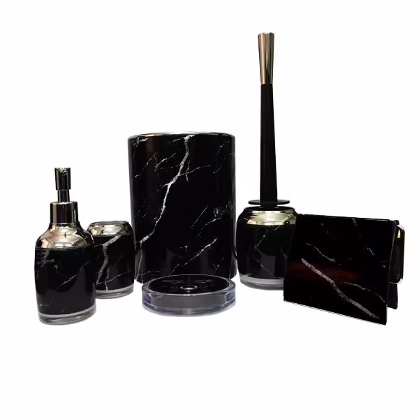 ست سرویس بهداشتی 6 تکه لیمون مدل رمانتیک