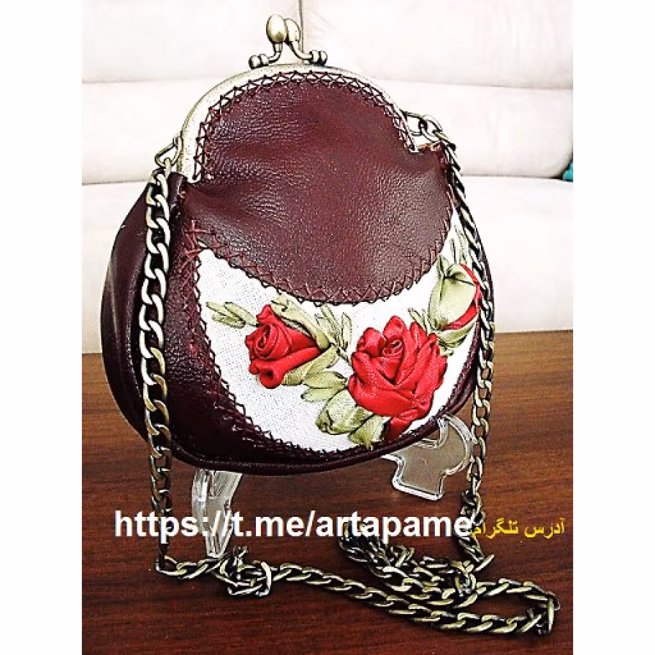کیف زنانه چرم دست دوز