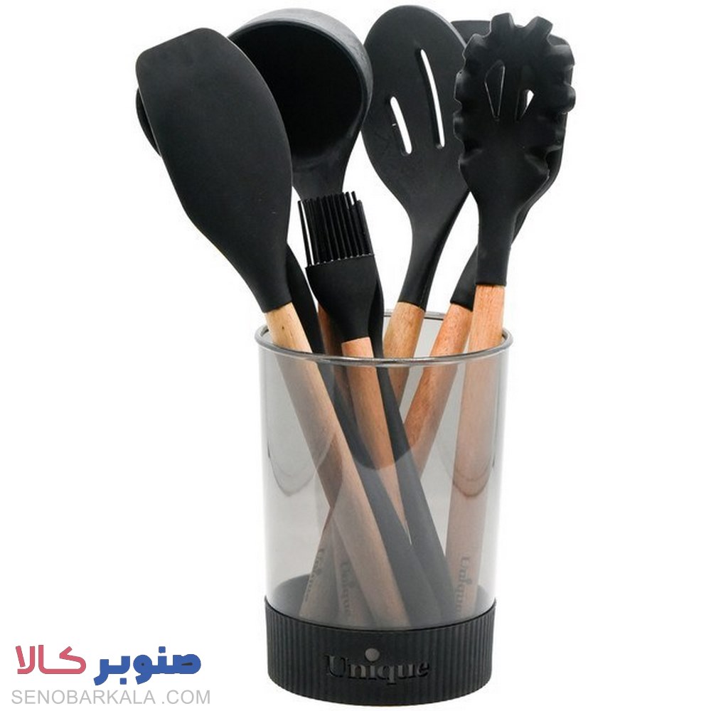 سرویس کفگیر و ملاقه سیلیکونی یونیک مدل UN-1175 - صنوبرکالا
