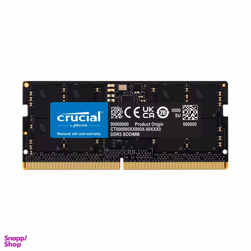 رم لپ تاپ DDR5 تک کاناله 5600 مگاهرتز CL46 کروشیال مدل CT16 ظرفیت 16 گیگابایت