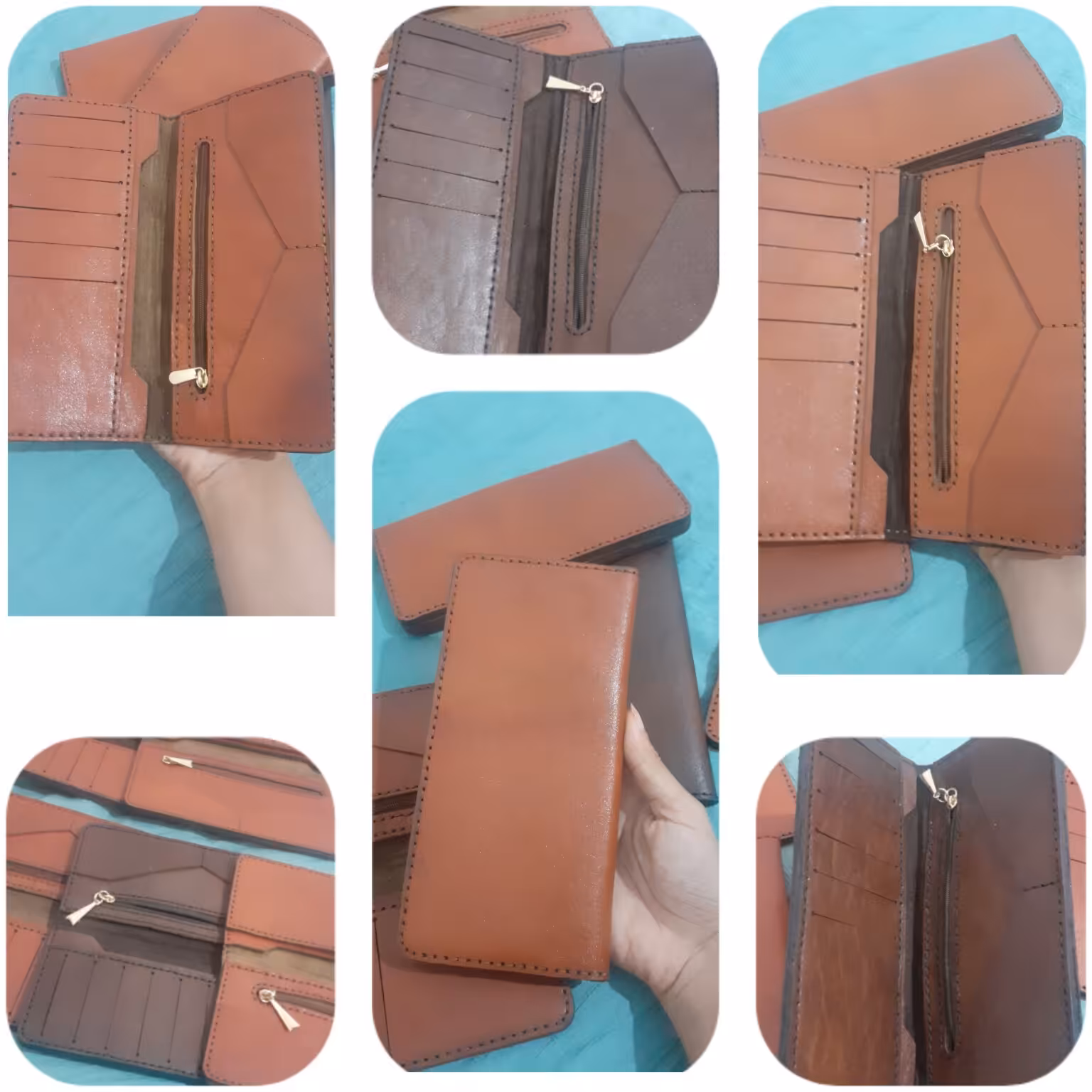 کیف پول چرم دست دوز