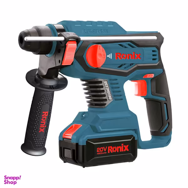 دریل بتن کن شارژی براشلس 20 ولت رونیکس مدل 8910