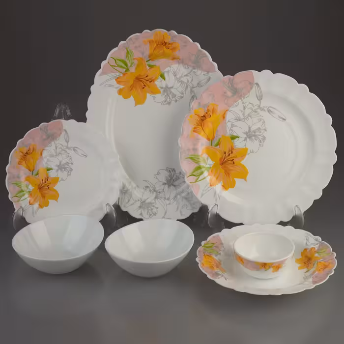 سرویس غذاخوری 25 پارچه آیروپال طرح گرد مدل سارگل 